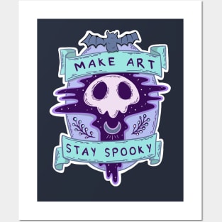 Make Art Stay Spooky Posters and Art